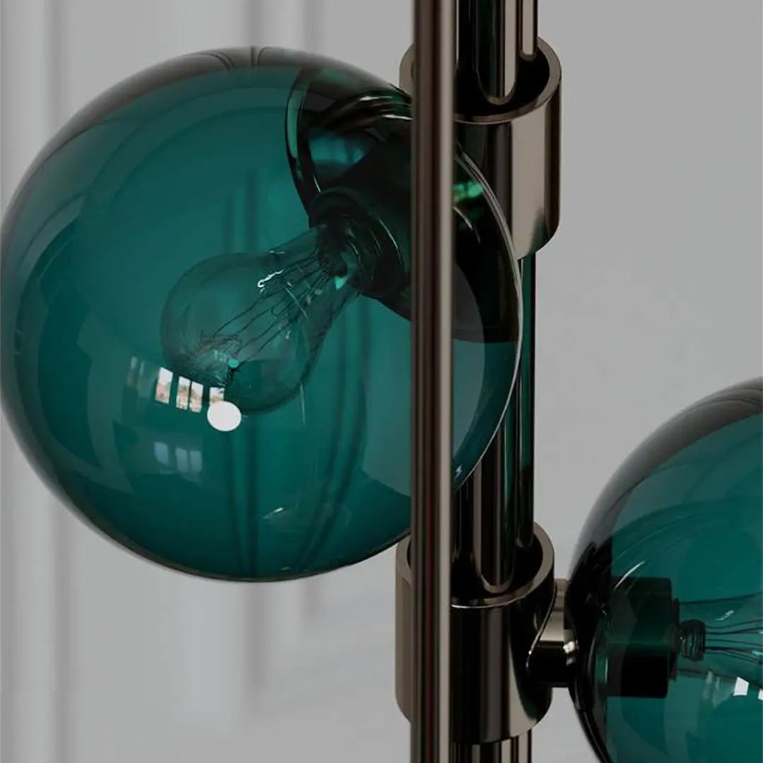 Metstar Yeşil Özel Üfleme Camlı Metal Sarkıt