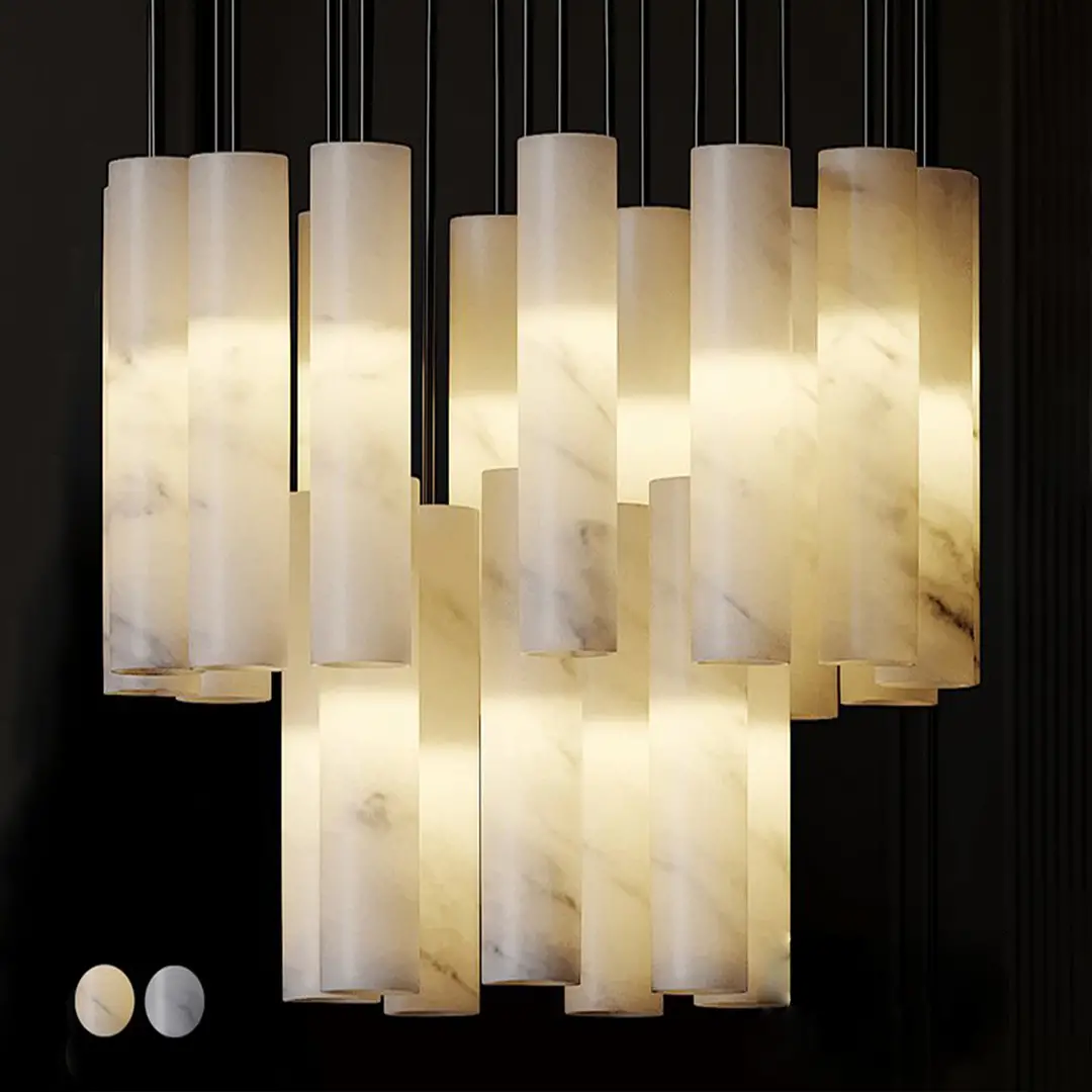 Metstar Mermer Görünümlü Cam Sarkıt