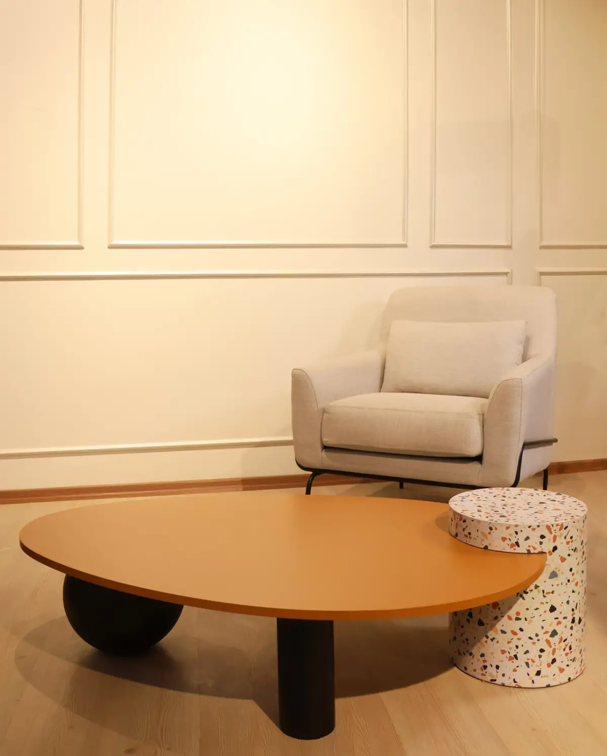 Mozaik Boyama MDF Ahşap Orta Sehpa