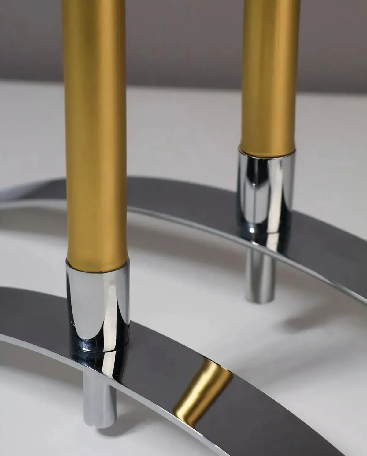 2'li Dekoratif Metal Şamdan Mumluk