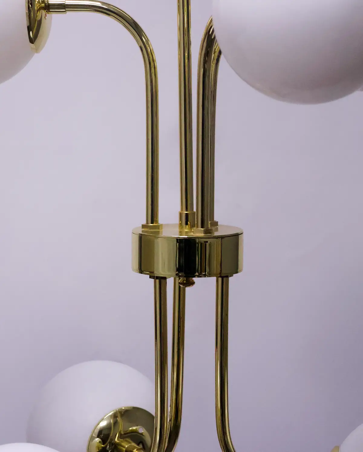 Modern Parlak Sarı Kaplama Metal Sarkıt