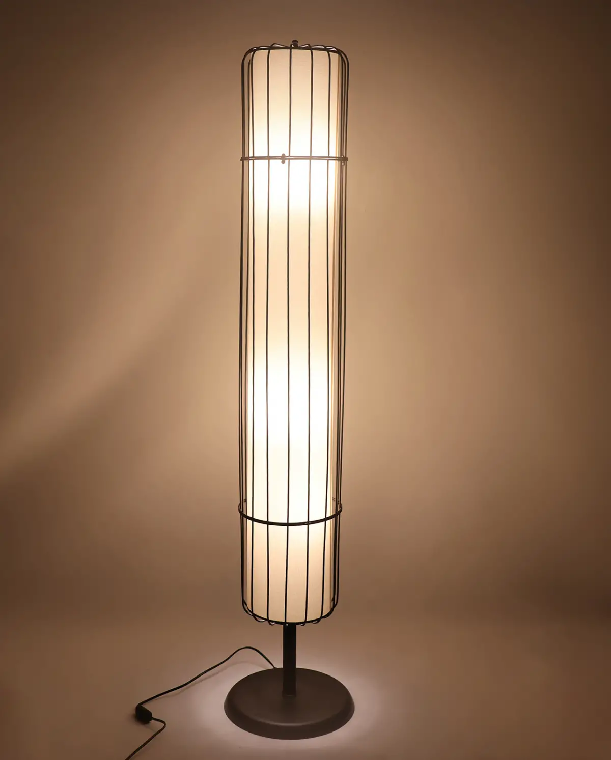 Arvent Tek Ayaklı Metal Kafes Lambader