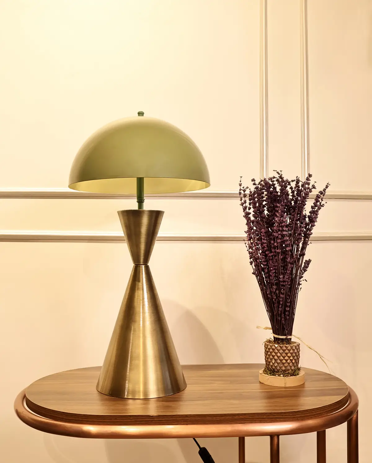 Antik Eskitme Kaplama Özel Metal Abajur