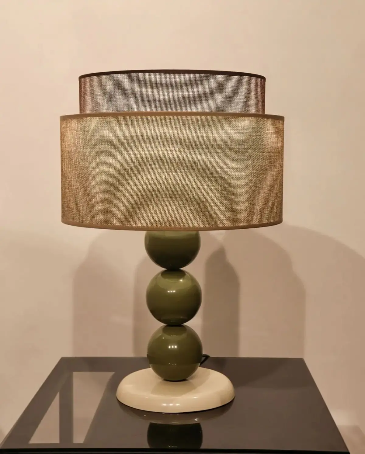 Lesion Yeşil Boyalı Metal Abajur