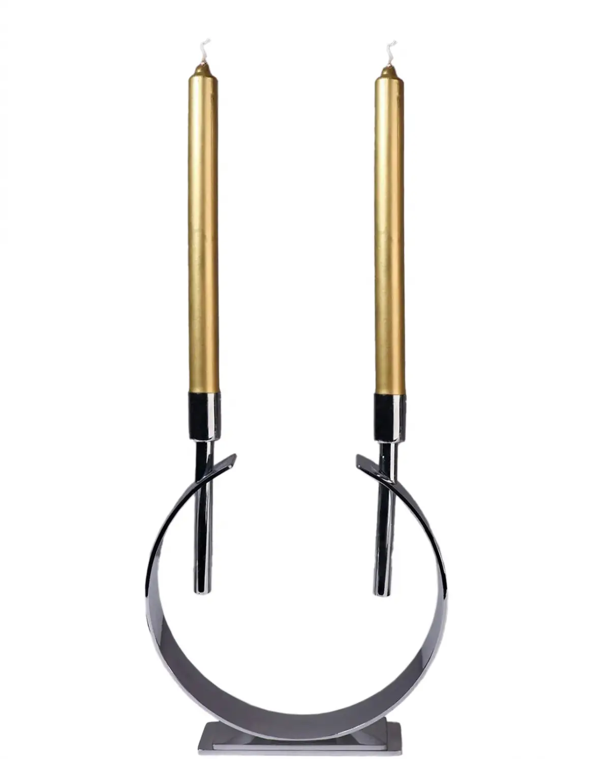 Dekoratif Metal Şamdan Mumluk