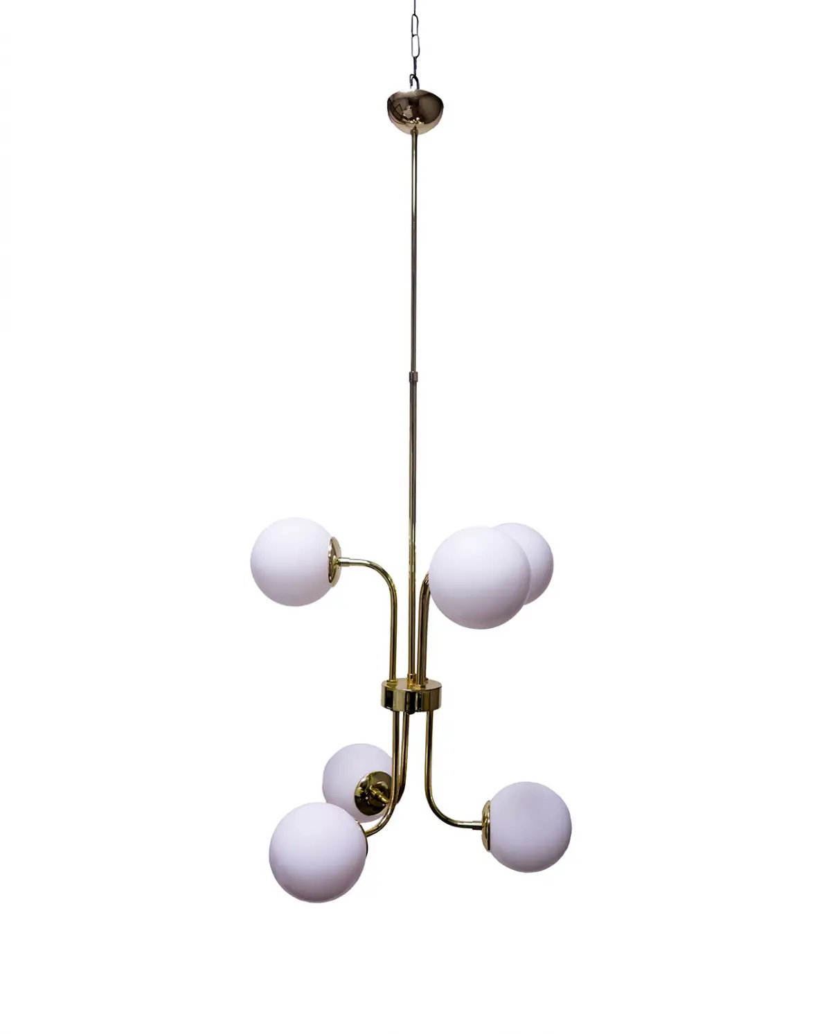 Modern Parlak Sarı Kaplama Metal Sarkıt