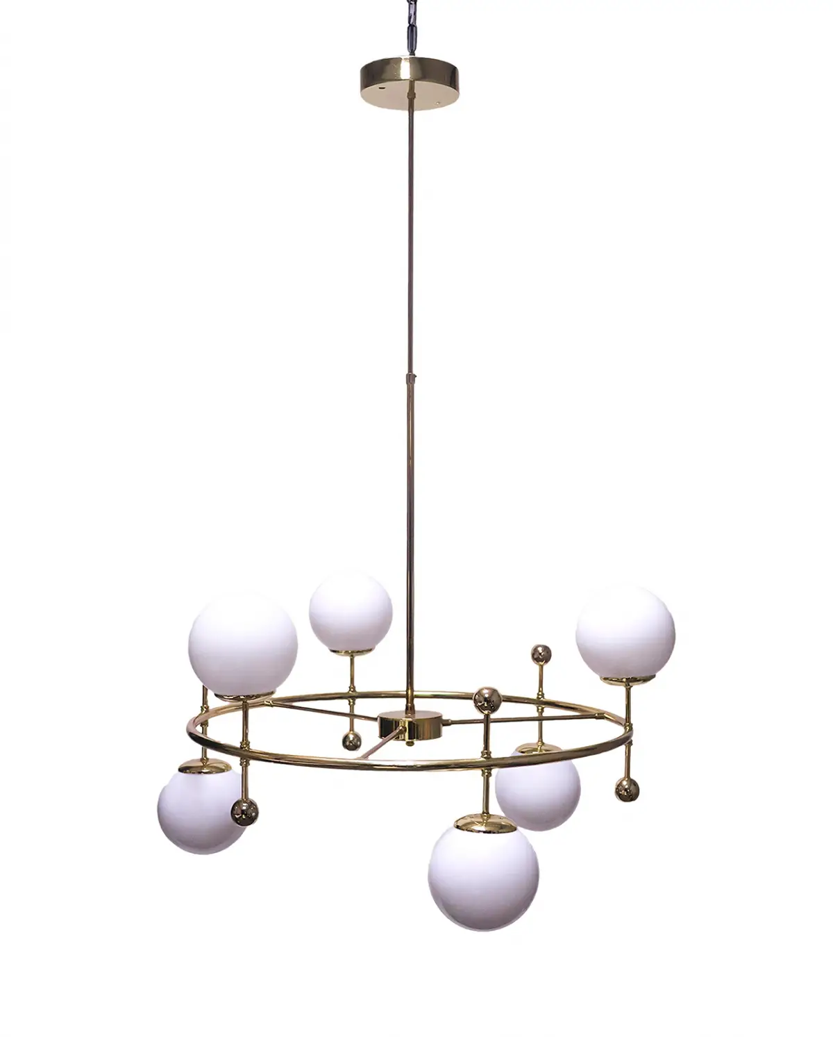 Modern Metal Salon Yemek Odası Sarı Parlak Kaplama Sarkıt