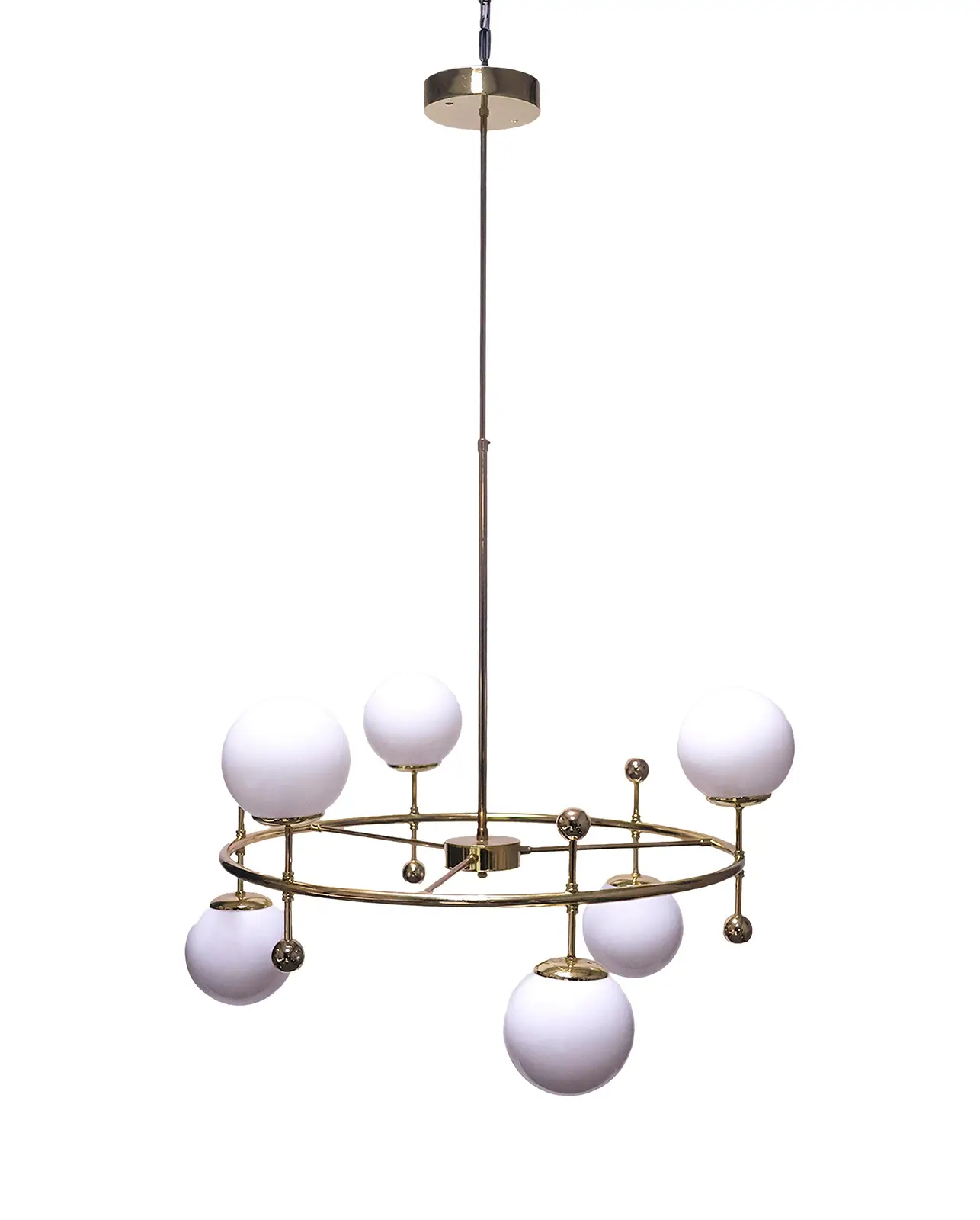 Modern Metal Salon Yemek Odası Sarı Parlak Kaplama Sarkıt