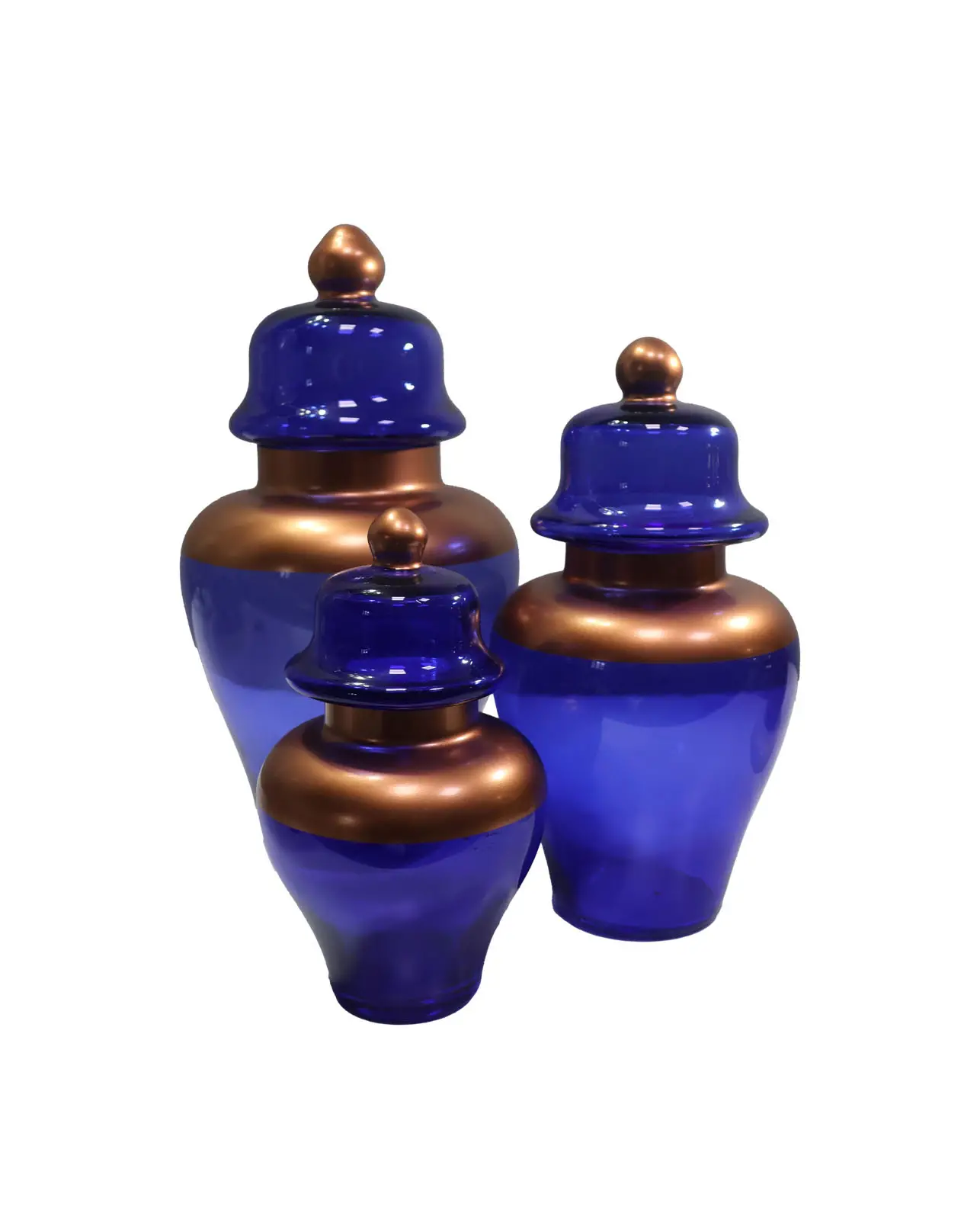 3'lü Özel El Yapımı Boyalı Vazo