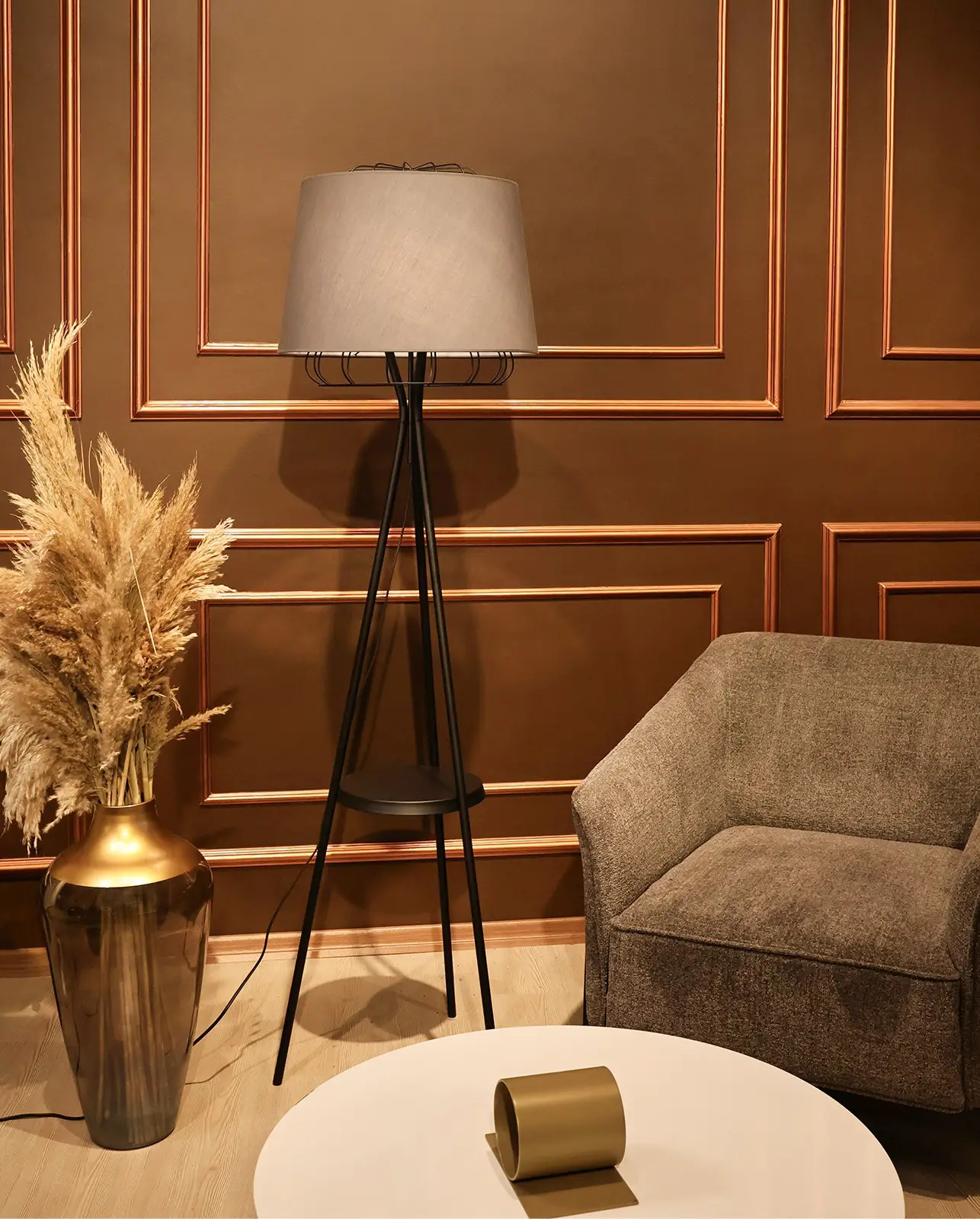 Zenith Sehpahalı Metal Lambader