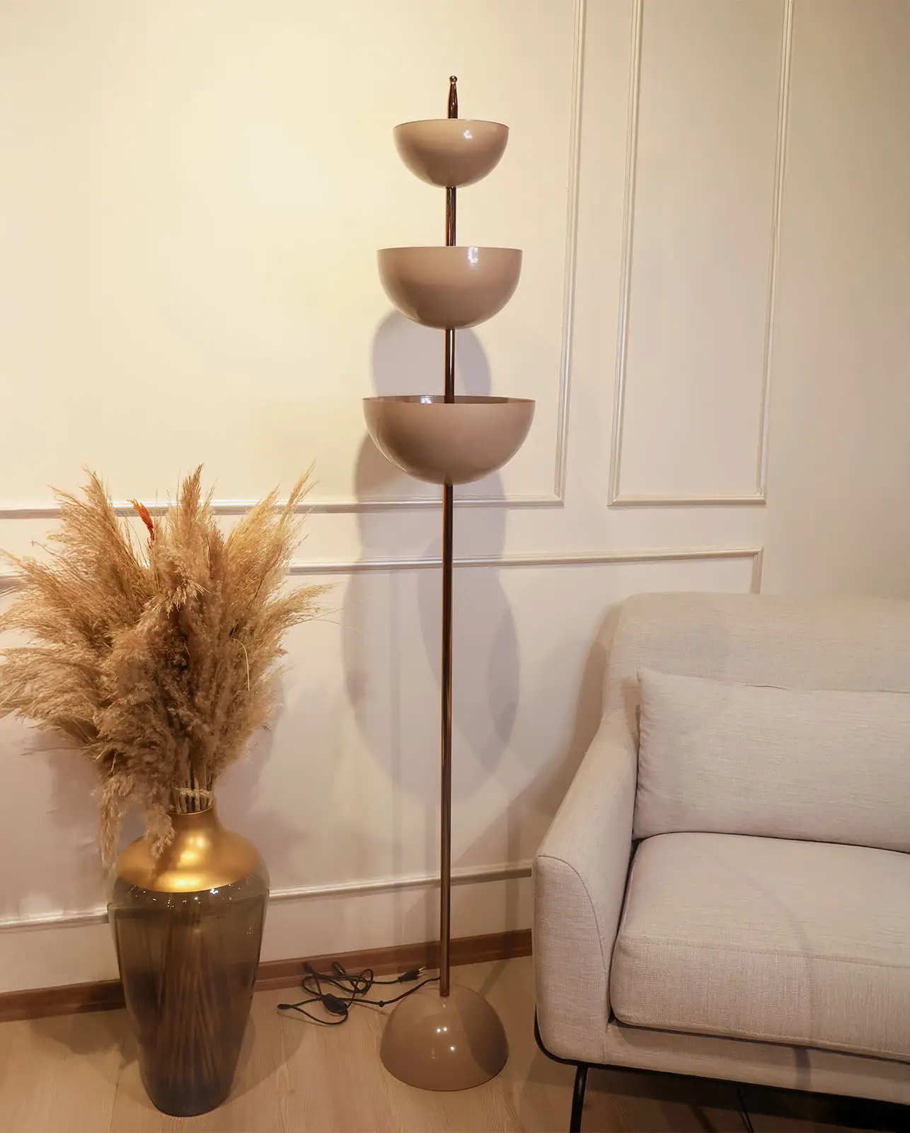 Metal Kahverengi Lambader